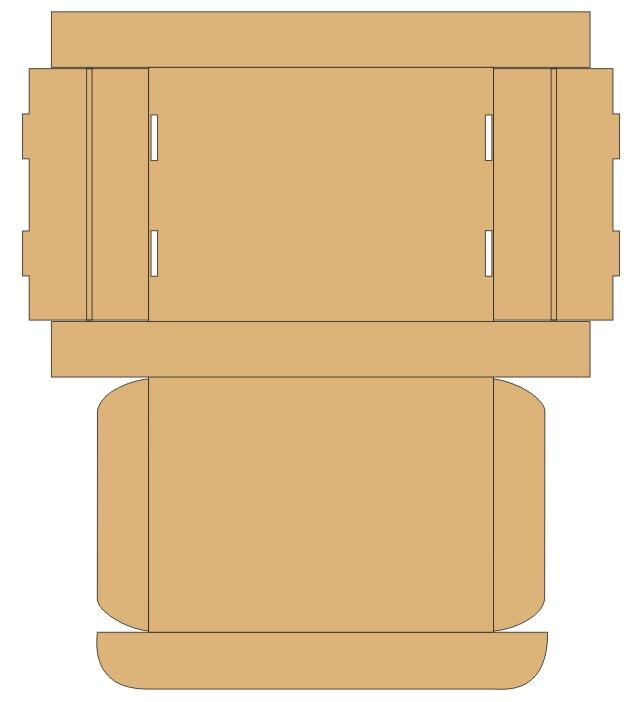 飛機(jī)盒盒型展開(kāi)圖